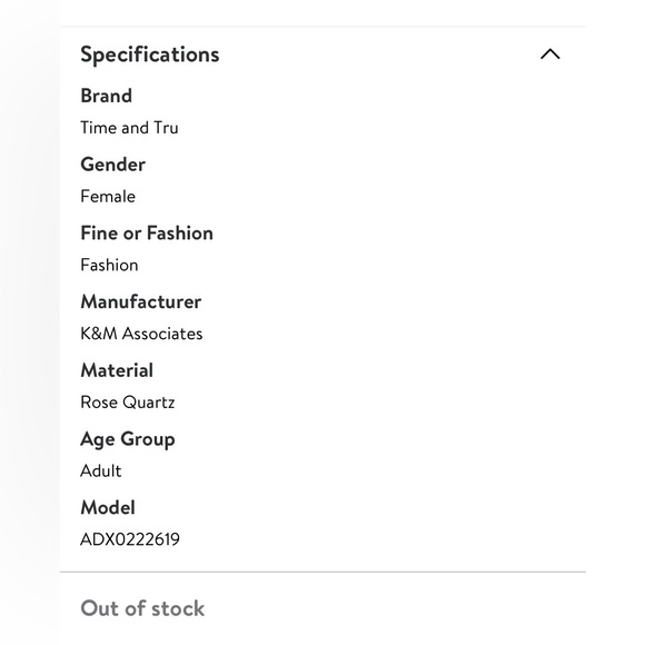 Genuine Rose Quartz with "C" Initial Disc Necklace and Earring Set 18.5” - Picture 12 of 12